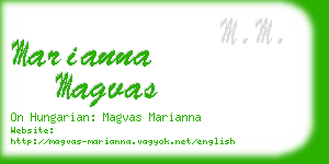 marianna magvas business card